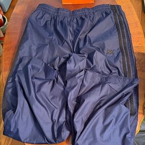 STARTER Navy Blue Sweatpants with Black Stripes